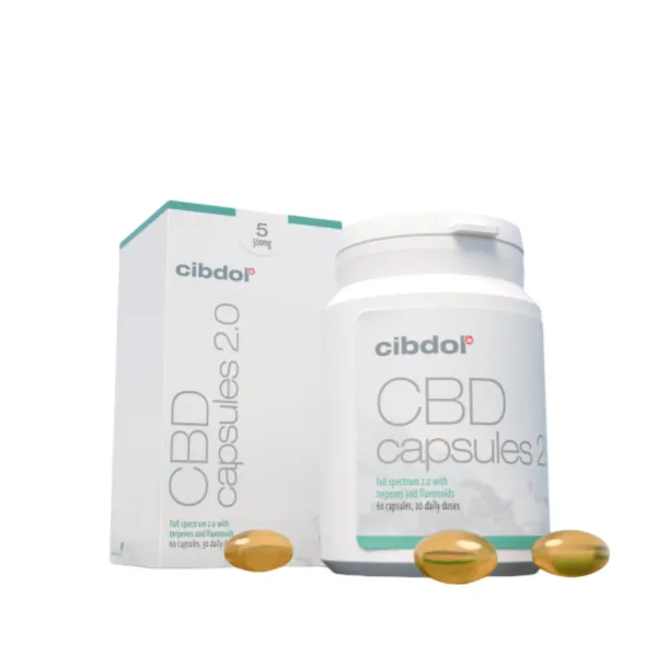 Cibdol CBD-Kapseln (60 Stück, 8,3 mg pro Kapsel)