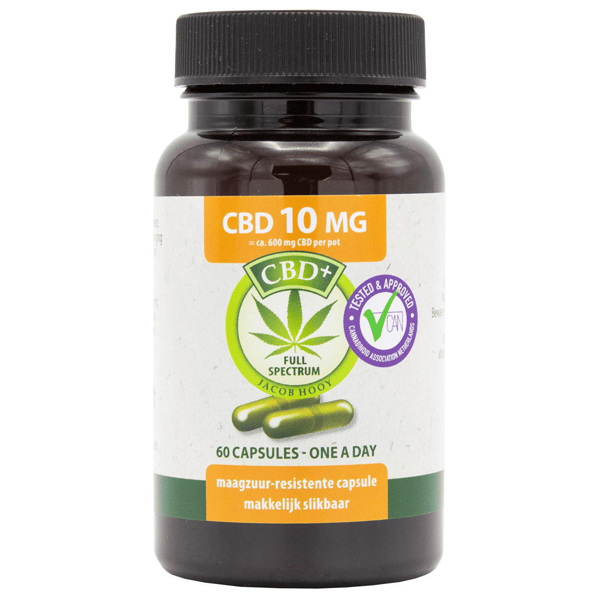 Jacob Hooy CBD-Kapseln (60 Stück, 10 mg pro Kapsel)