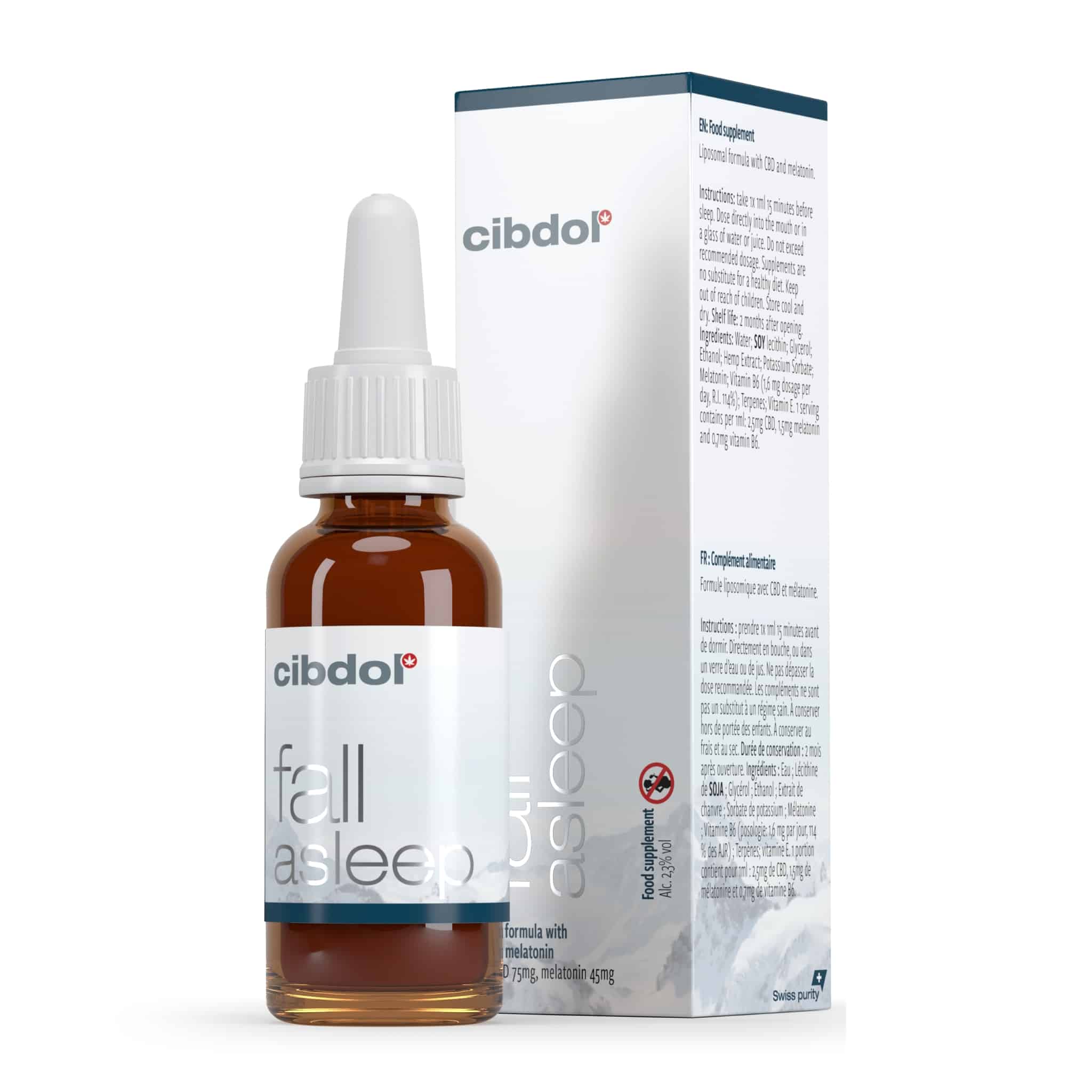 Meladol Fall Asleep mit CBD, Melatonin und Vitamin B6 (30 ml)